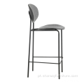 Restaurante de design original Barstool com pernas de metal